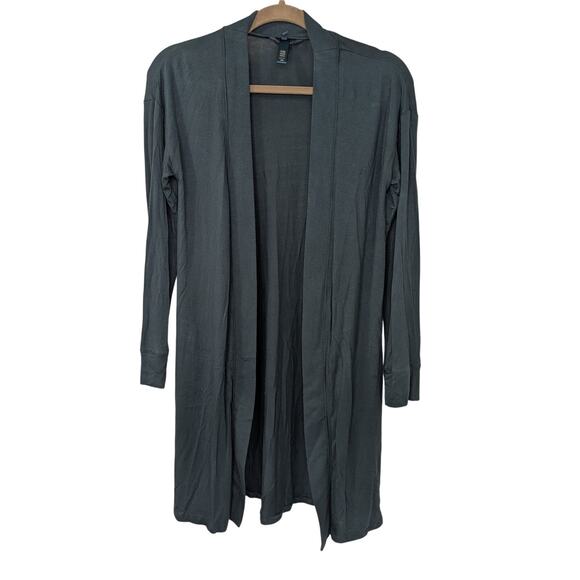 SKIMS Women's Size XXS Sleep Knit Open Front Robe Cardigan Green - Picture 1 of 6